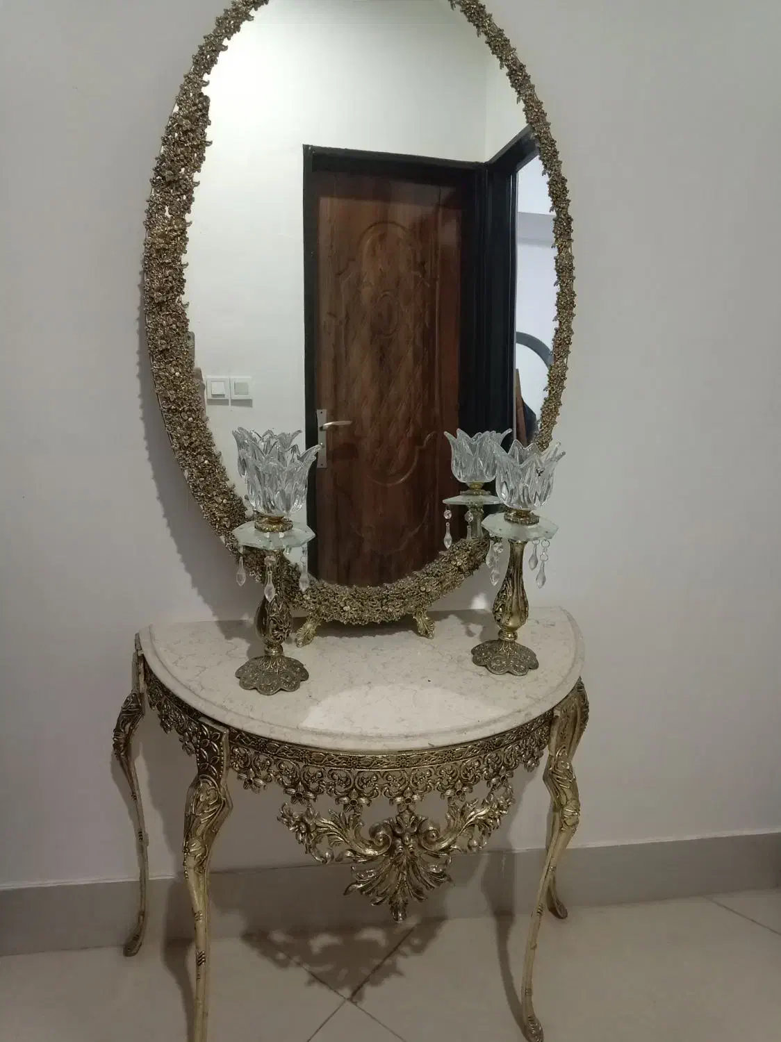 آینه شمعدان|آینه|بیرجند, |دیوار