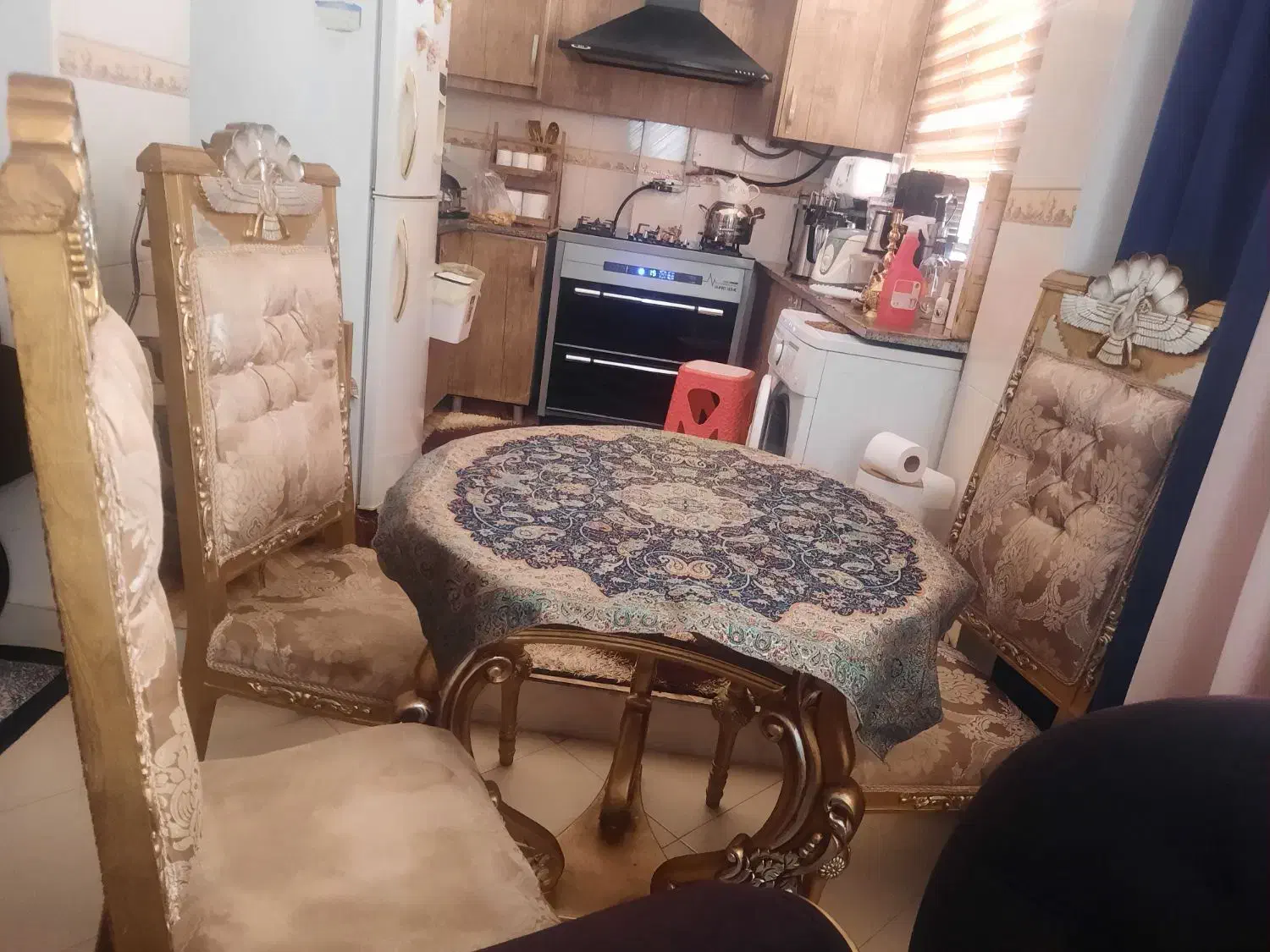 میز ناهار خوری ۴نفره چوبی|میز و صندلی غذاخوری|شاهرود, |دیوار