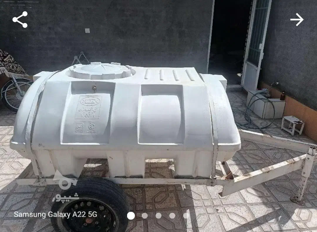 تانکرسمپاش تانکرآب ۱۰۰۰لیتری|ماشین‌آلات صنعتی|بردسکن, |دیوار
