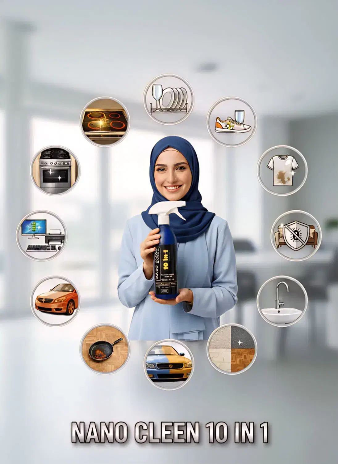 اسپری لکه بر و چربی زدای معجزه گر نانوکلین|مواد شوینده و دستمال کاغذی|تهران, حر|دیوار