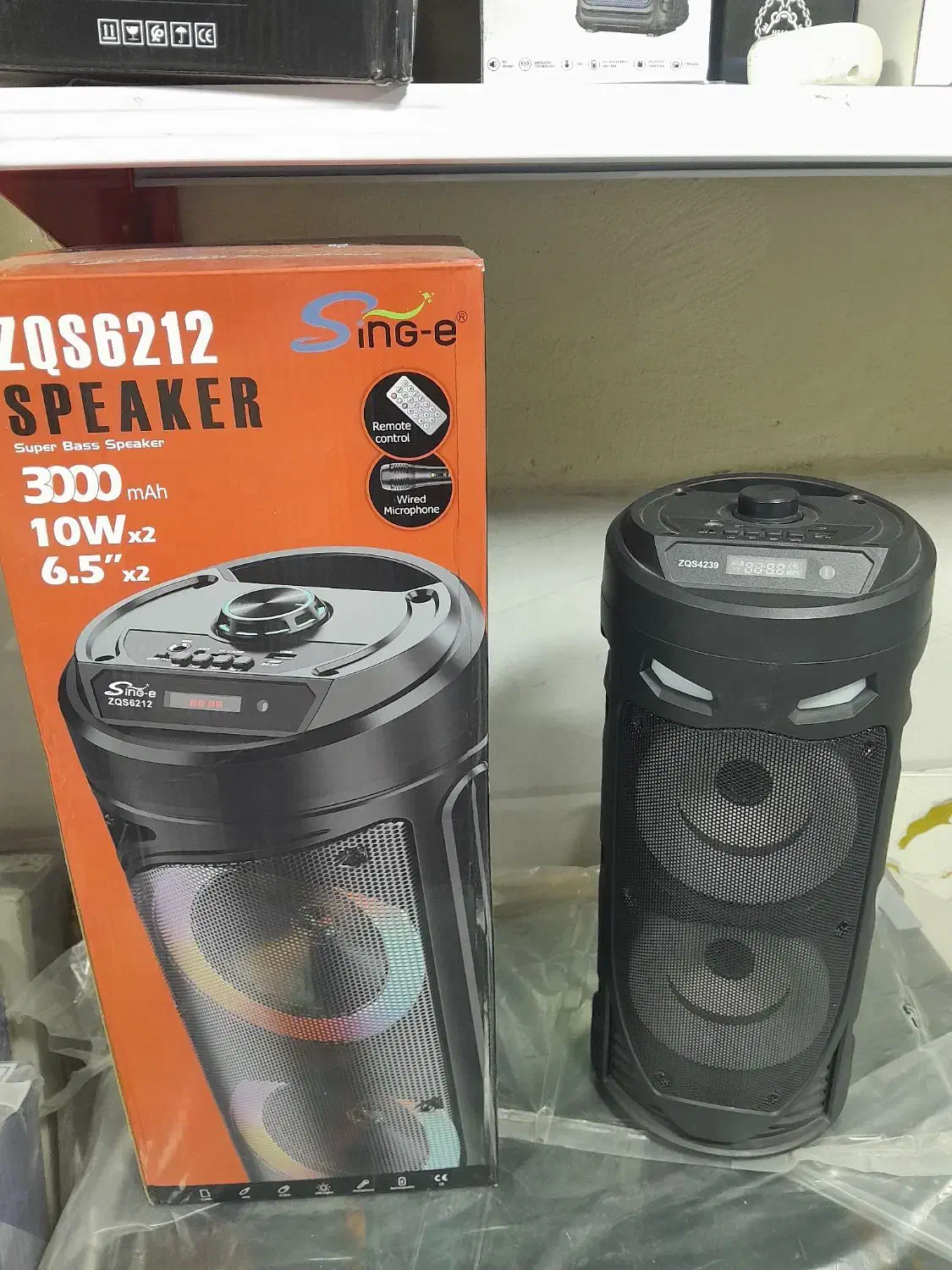 اسپیکر شارژی بلوتوثی. کنترول دار.رم خور|سیستم صوتی خانگی|آمل, |دیوار