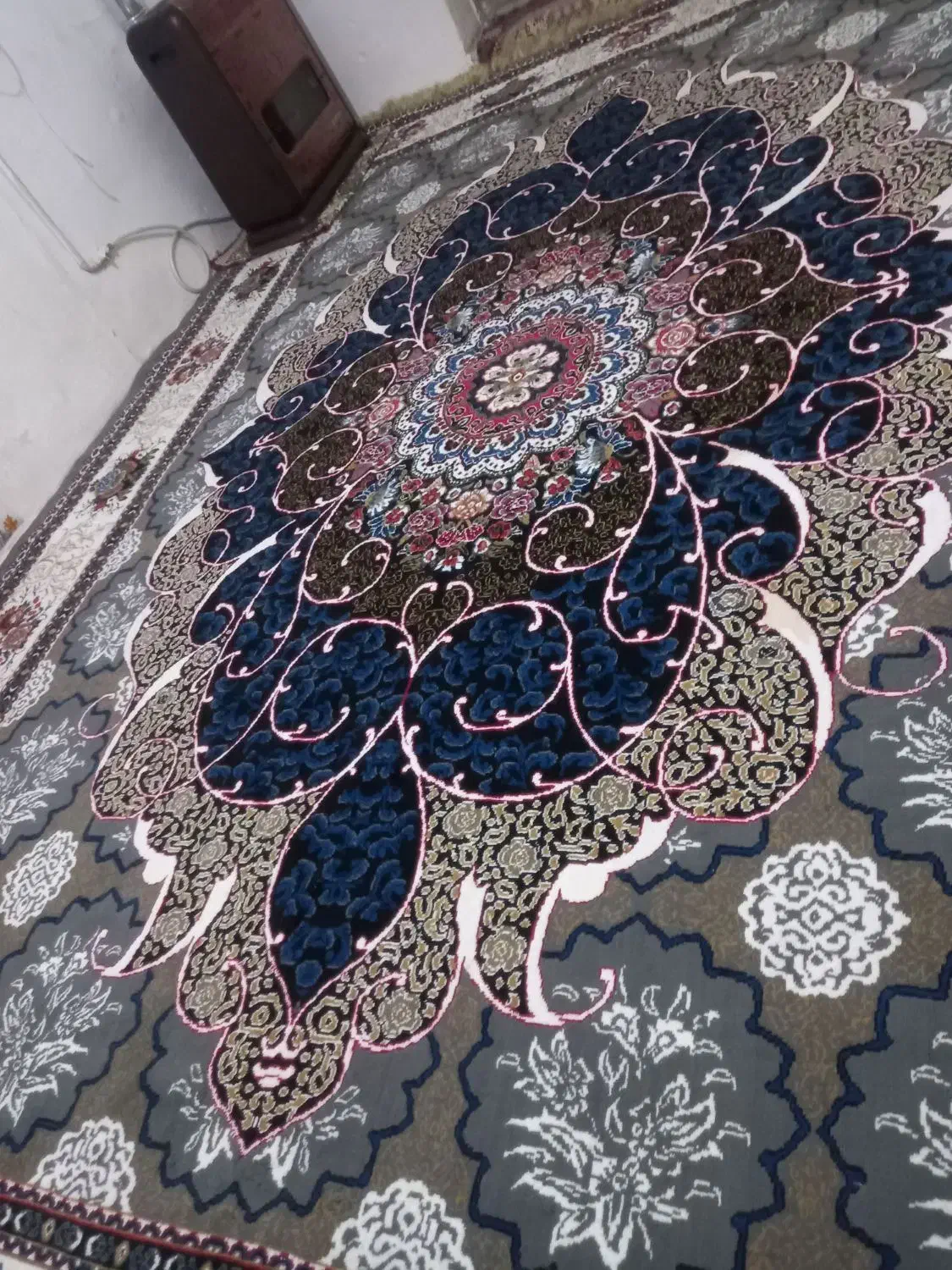 ۳تخته فرش ۱۲متری روش نوشته ۷۰۰شانه ولی طرح ۷۰۰شانه|فرش|خاوران, |دیوار