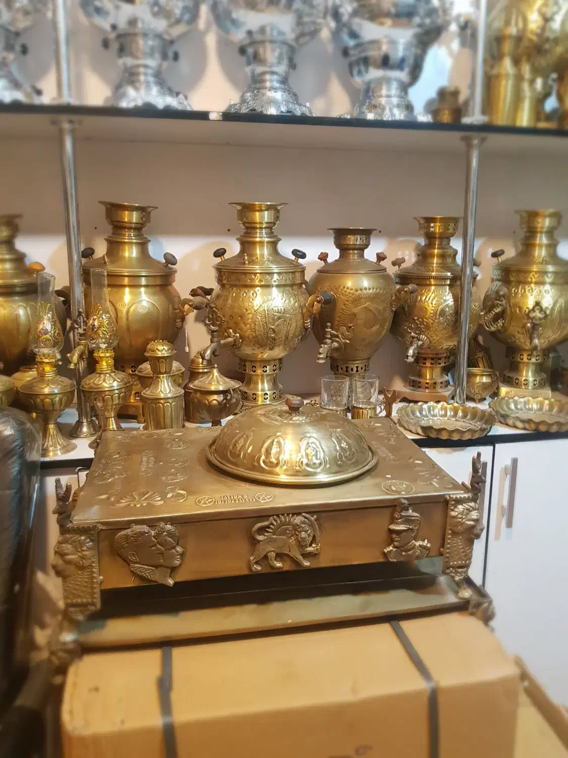 jhrxc منقل few4 برنجی مسی زغالی HD scv|صنایع دستی و سایر لوازم تزئینی|شوش, |دیوار