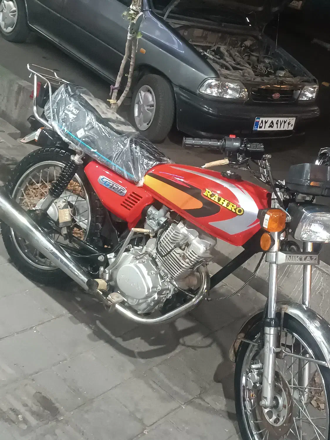 موتور هندا مزایده 200cc پلاک ملی فابریک|موتورسیکلت|خاوران, |دیوار