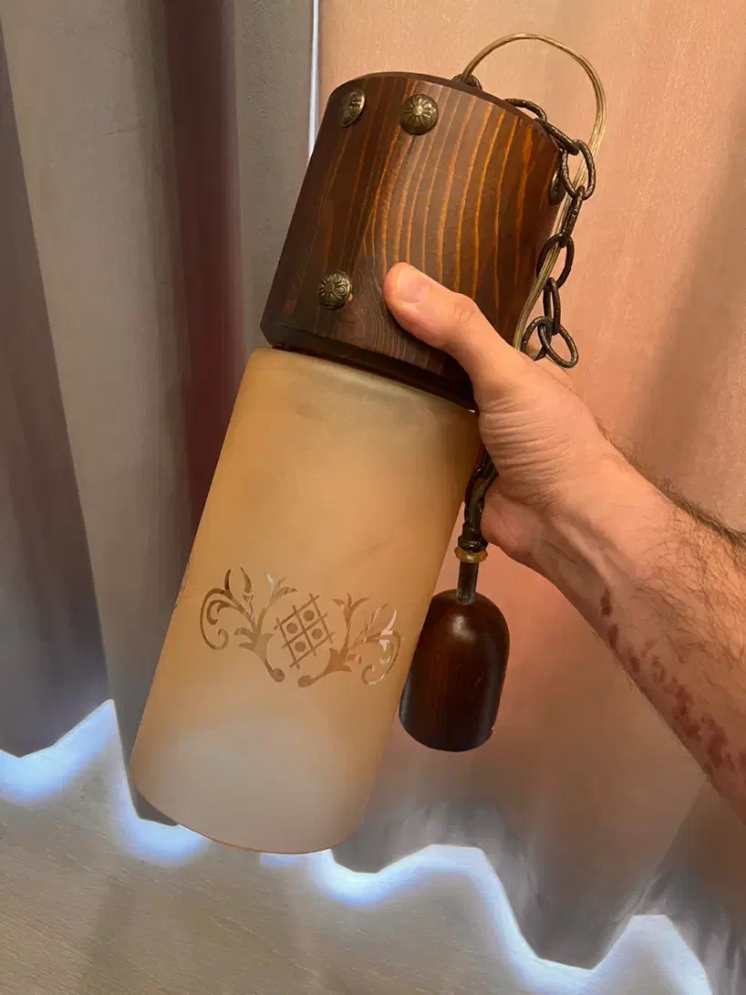 لوستر چوبی و آویز چوبی|لوستر و چراغ آویز|تهران, ازگل|دیوار