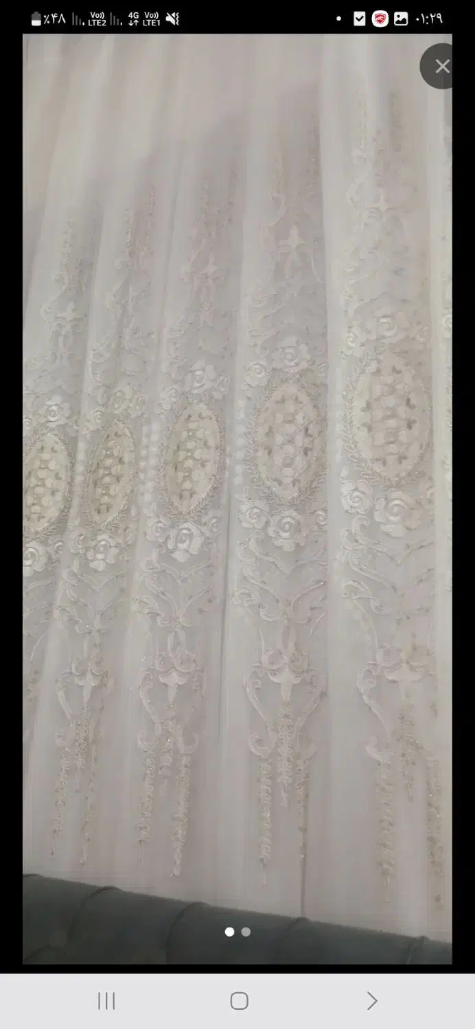 دو عدد پرده عرض‌۱ونیم طول ۲ونیم|پرده، رانر، رومیزی|تویسرکان, |دیوار