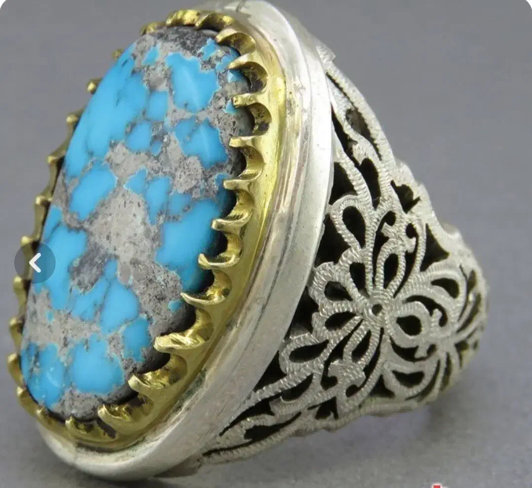 انواع انگشترهای شجروفیروزه به قیمت جمله وبشرط|بدلیجات|یزد, |دیوار