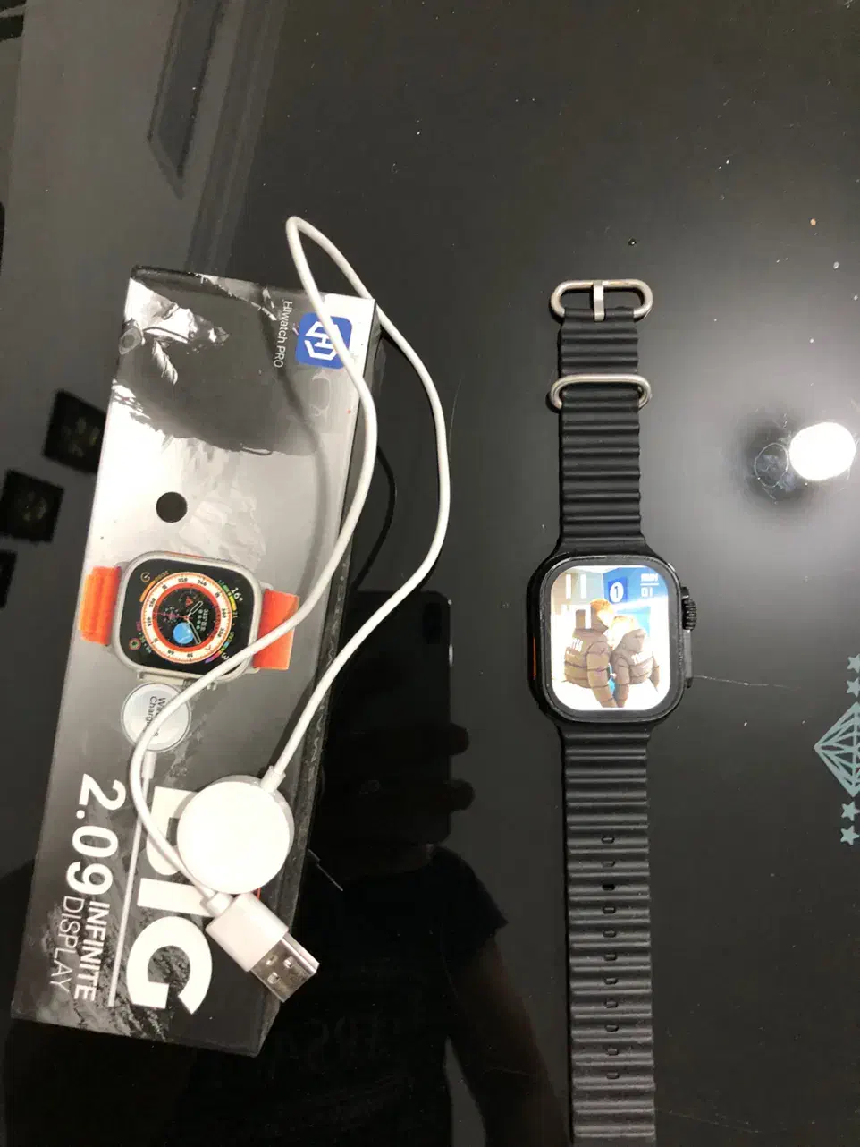 ساعت اپل واچ طرح کپی|ساعت|بافت, |دیوار