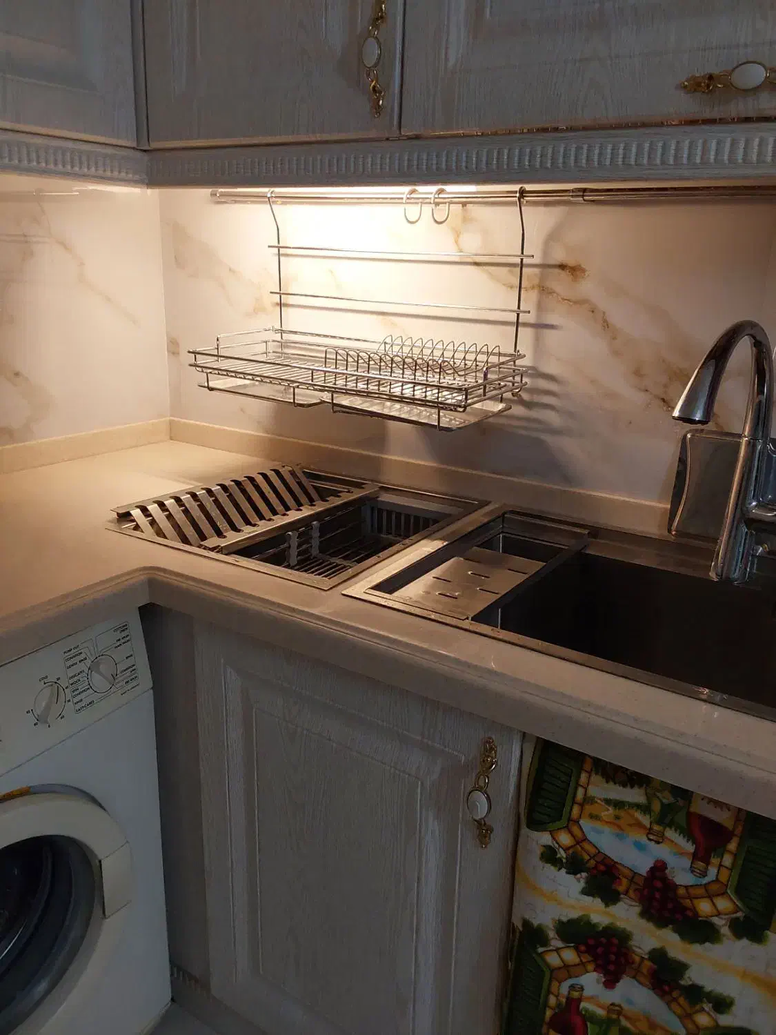 ابچکان  دیواری استیل|آب‌چکان و نظم‌دهنده ظروف|تهران, ازگل|دیوار