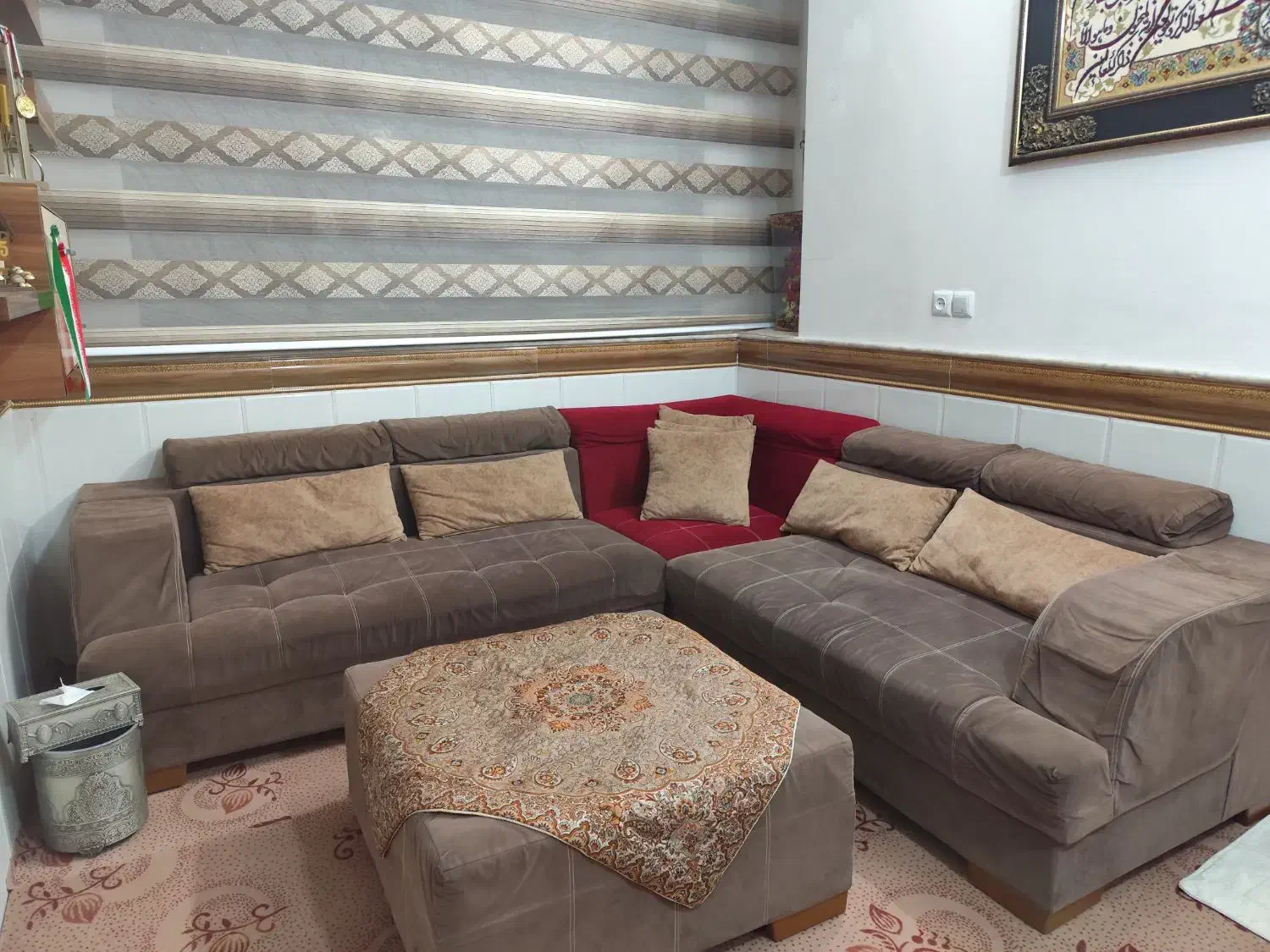 مبل نیم ست|مبلمان خانگی و میز عسلی|قم, شهر قائم|دیوار