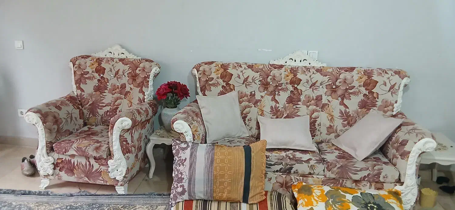 مبلمان7نفر|مبلمان خانگی و میز عسلی|خرم‌آباد, |دیوار