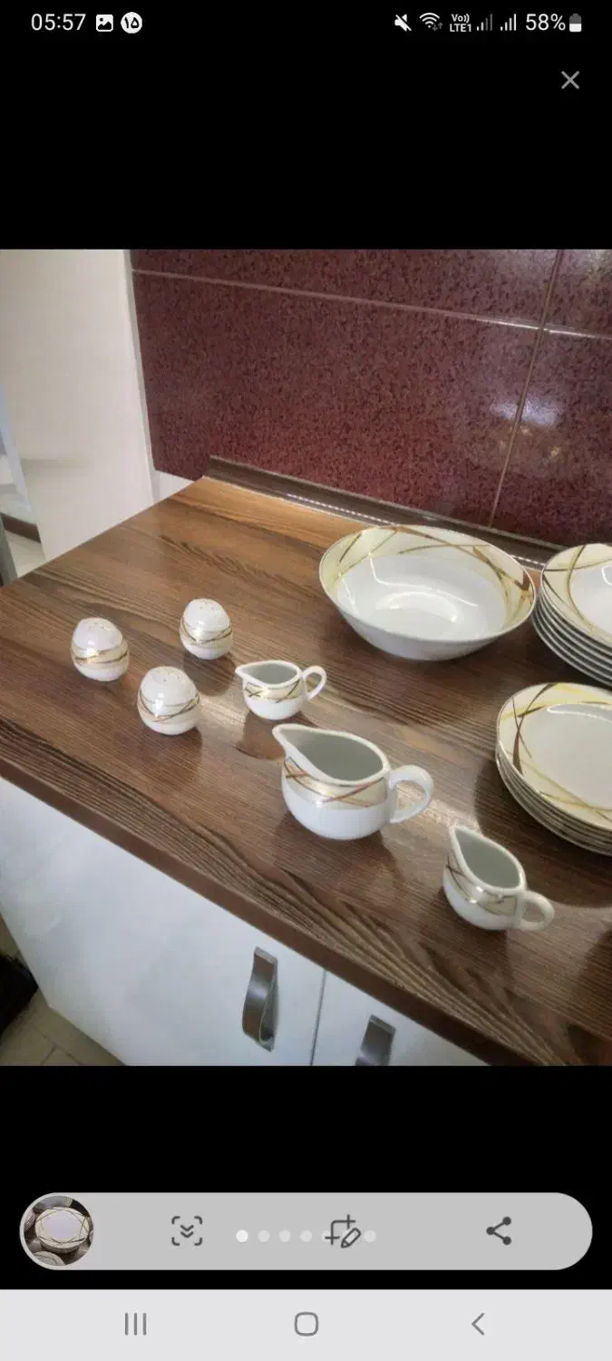 سرویس چینی مقصود|ظروف سرو و پذیرایی|نیشابور, ریوند|دیوار