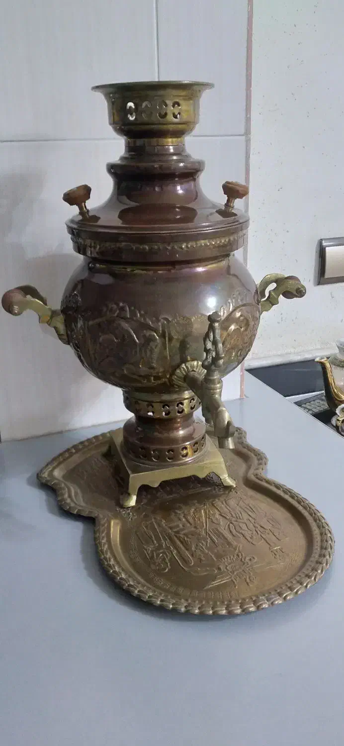 سماور ذغالی|سماور، چایساز، قهوهساز|آران و بیدگل, |دیوار