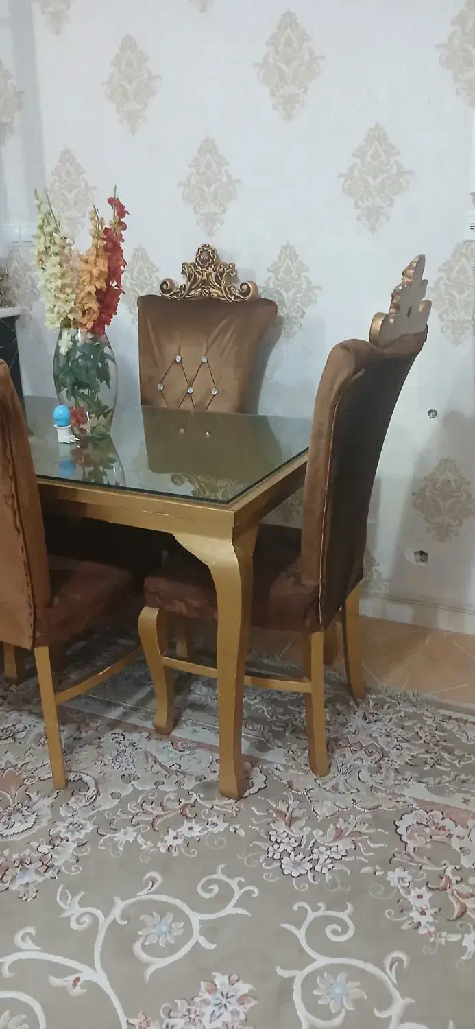 نهارخوری ۴نفره|میز و صندلی غذاخوری|تویسرکان, |دیوار