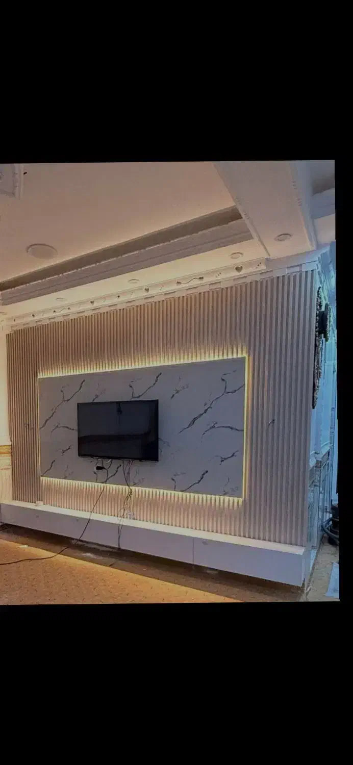 بازسازی کاغذ دیواری کناف نقاشی  Tv wallسقف کاذب|خدمات پیشه و مهارت|بندرعباس, |دیوار