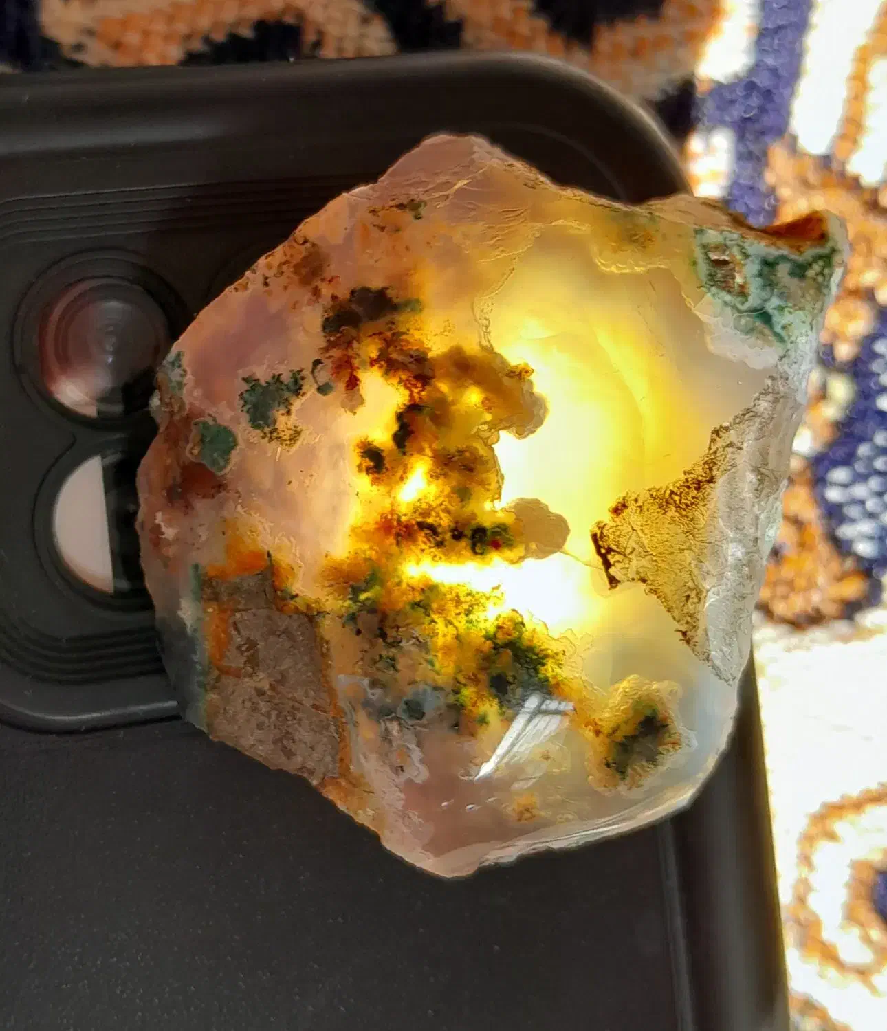 سنگ عقیق شجر ۷رنگ|جواهرات|اراک, |دیوار