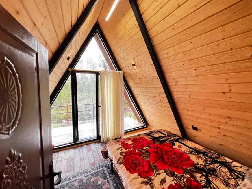 کلبه دوخوابه صنوبر|اجارهٔ کوتاهمدت ویلا و باغ|ماسال, |دیوار