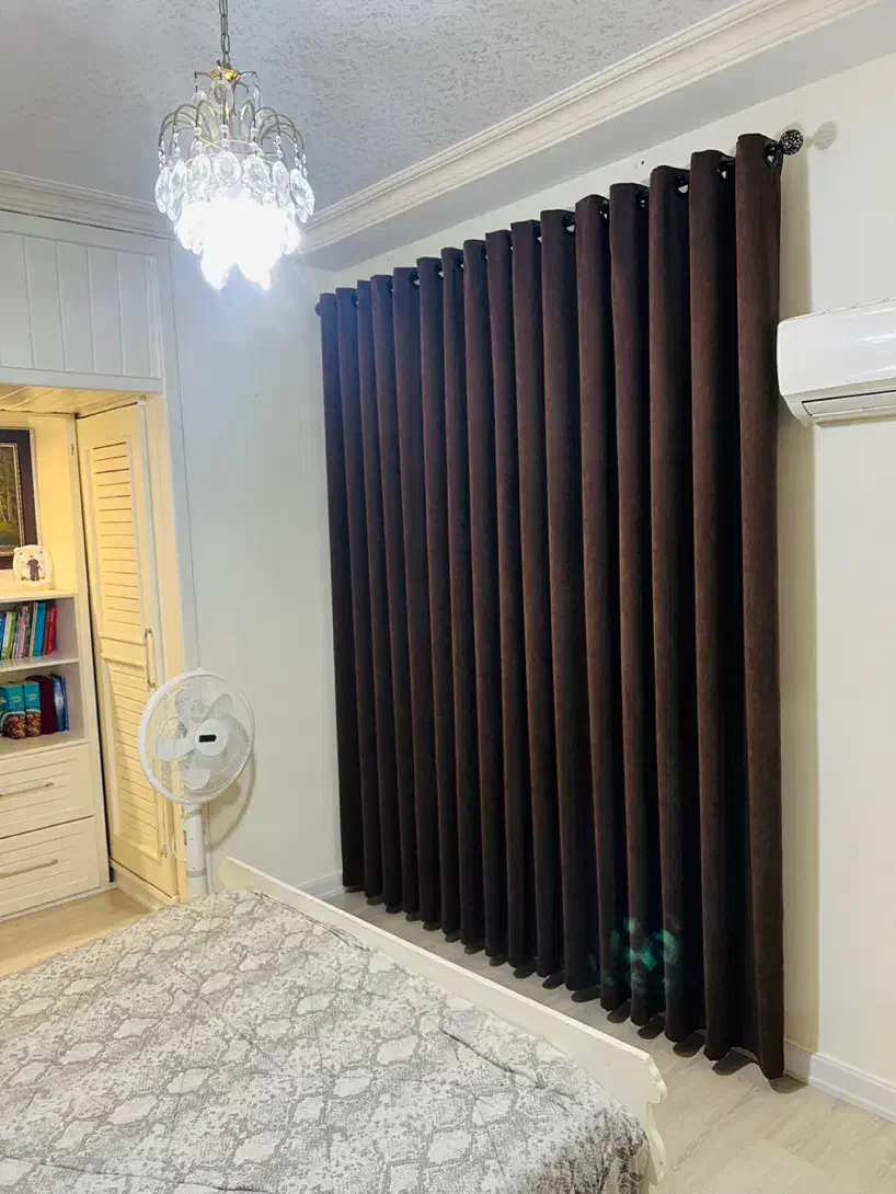 پرده آماده مینیمال و پانچ ۲تابخر ۱پنل رایگان|پرده، رانر، رومیزی|فریدونکنار, |دیوار