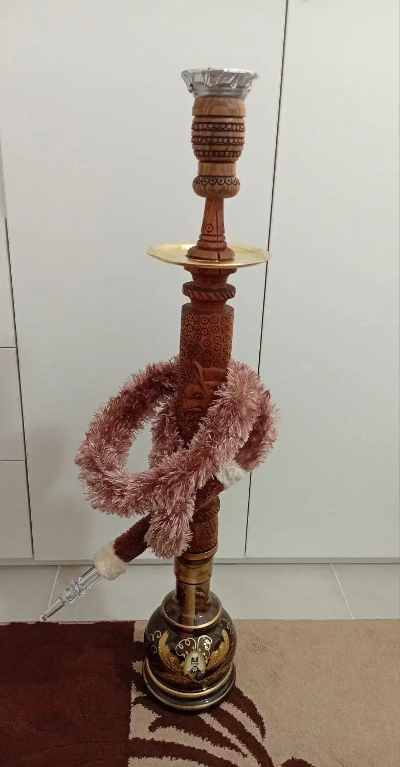 قلیون نو طنعه چوب گردو|کلکسیون و سرگرمی|بوئین زهرا, |دیوار