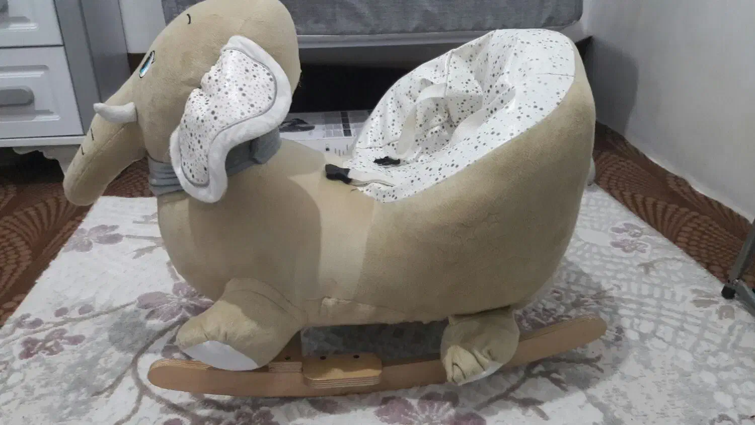 راکر چوبی کودک مدل فیل|اسباب و اثاث بچه|ماهدشت, |دیوار