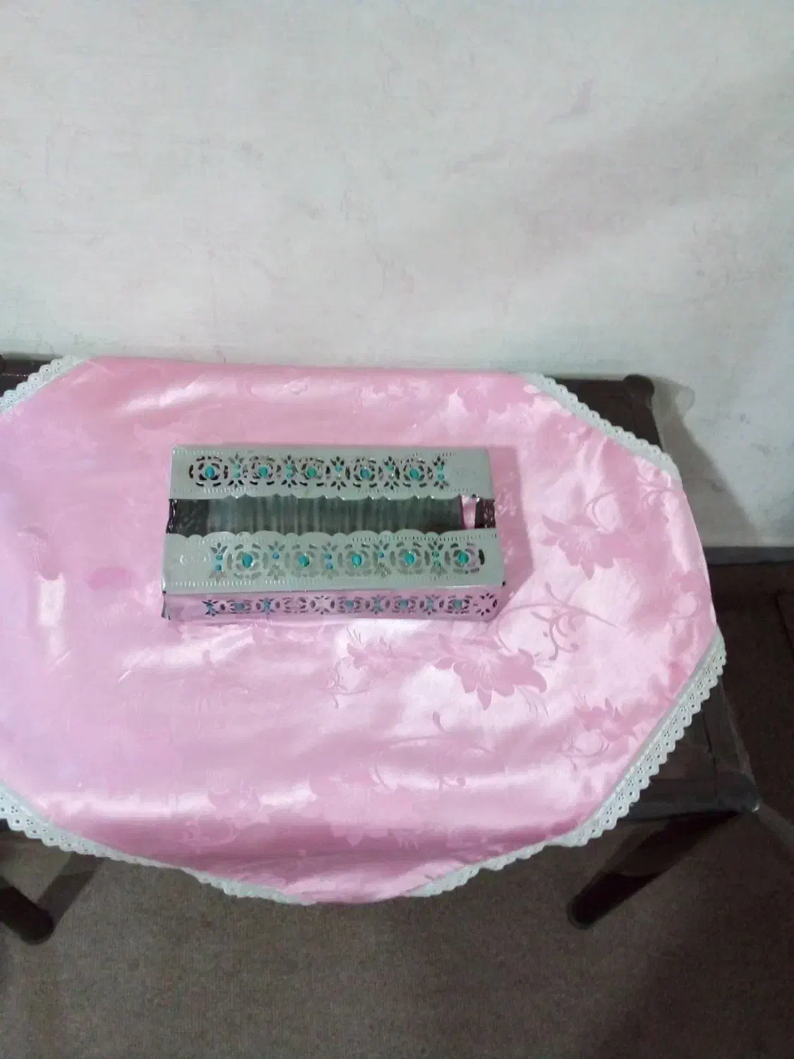 ظرف دستمال کاغذی وسرمه دان قدیمی|صنایع دستی و سایر لوازم تزئینی|خسروشاه, |دیوار