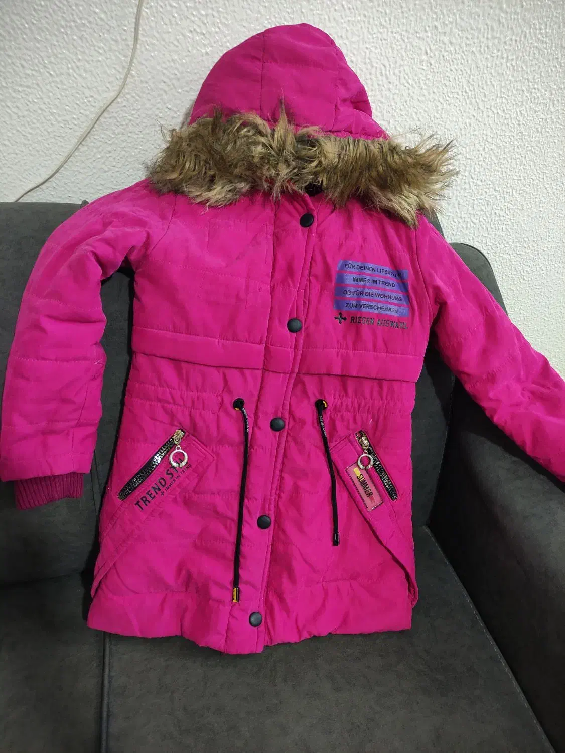 کاپشن دخترانه سایز 32|کفش و لباس بچه|شاهین‌شهر, خانه کارگر|دیوار