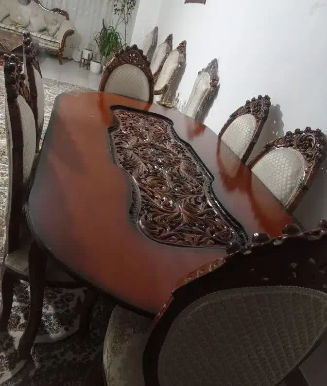 میز غذا خوری|میز و صندلی غذاخوری|خمین, |دیوار