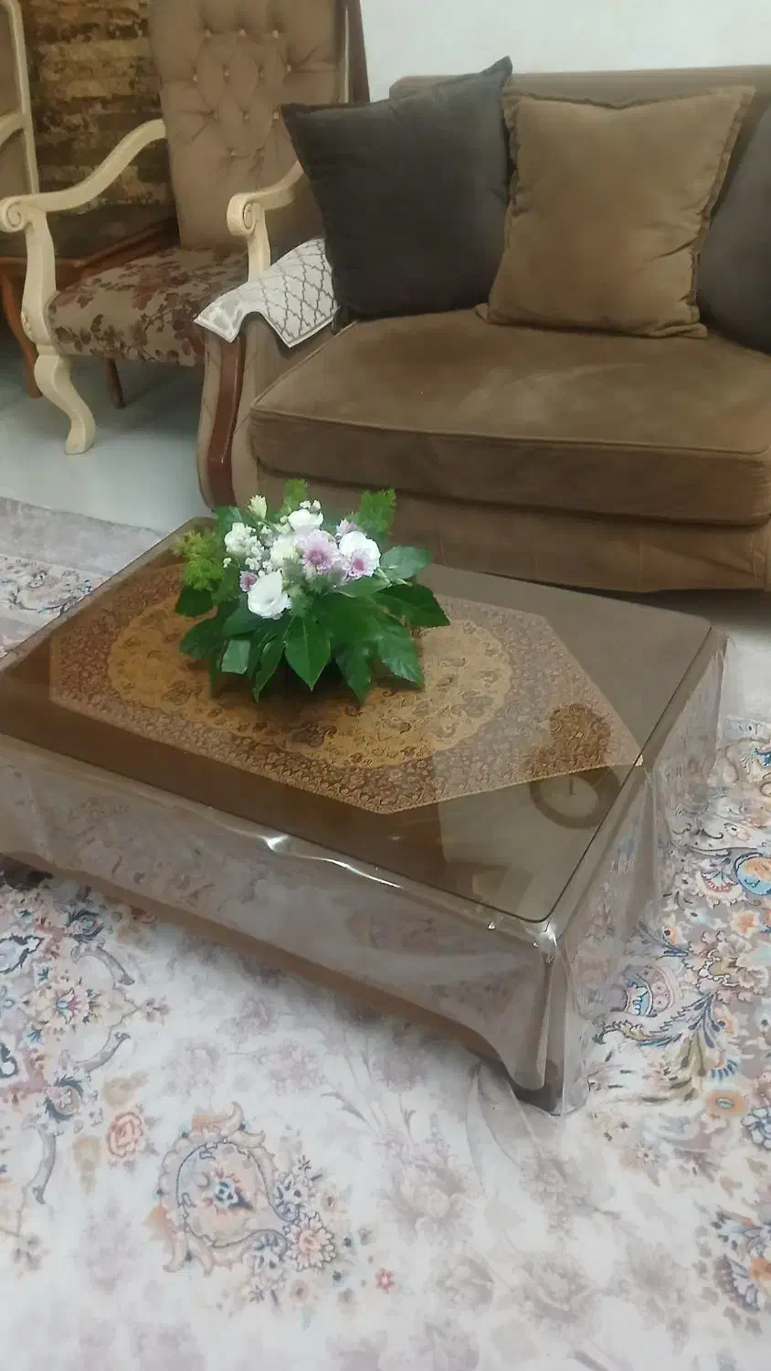 مبل راحتی ونیمه استیل|مبلمان خانگی و میز عسلی|تهران, توحید|دیوار