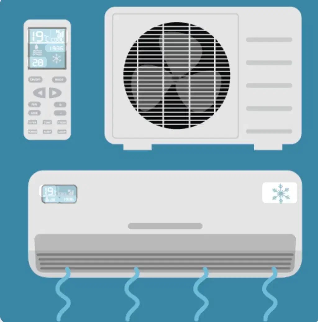 نصب و سرویس کولر گازی|کولر گازی و فنکوئل|کهریزک, |دیوار