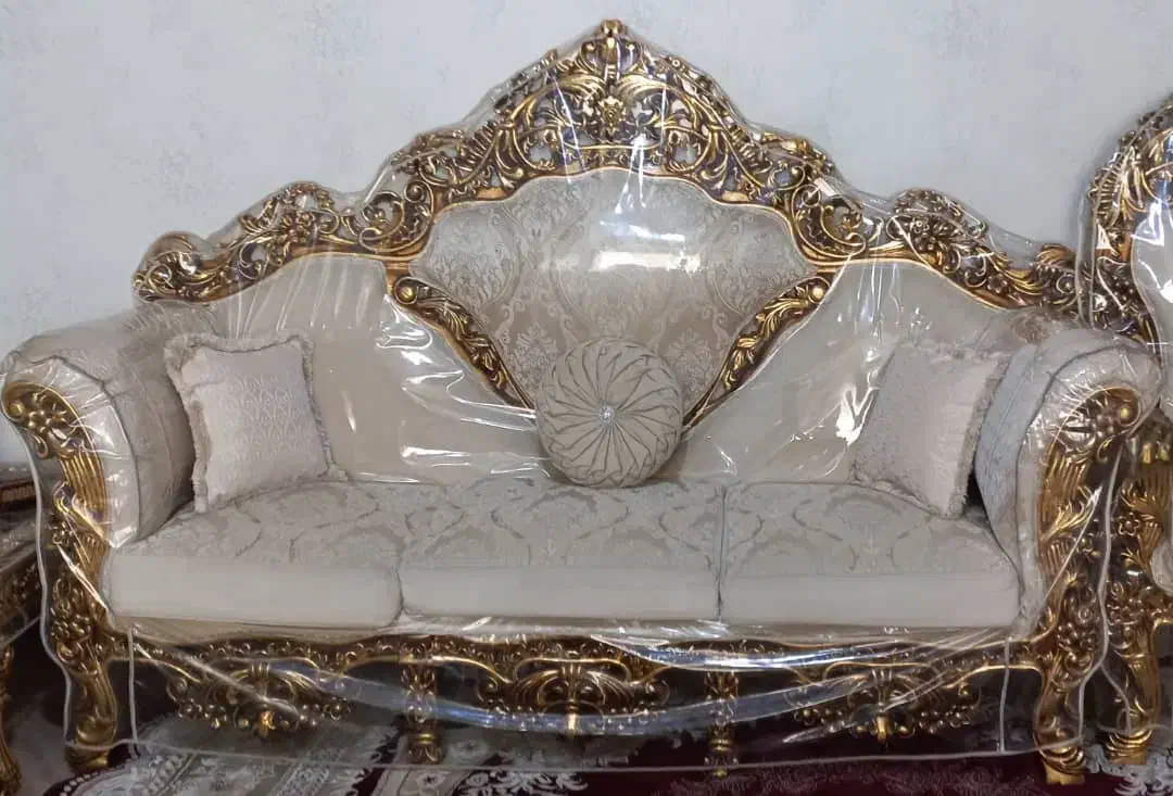 مبلمان استیل ۹ نفره، چوب راش و پارچه شیک|مبلمان خانگی و میز عسلی|رباط‌کریم, رباط‌کریم|دیوار