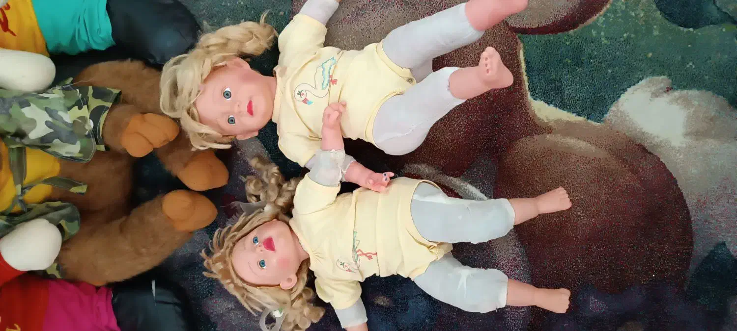 تعدادی عروسک|اسباببازی بچه|اهواز, شهرک حفاری|دیوار