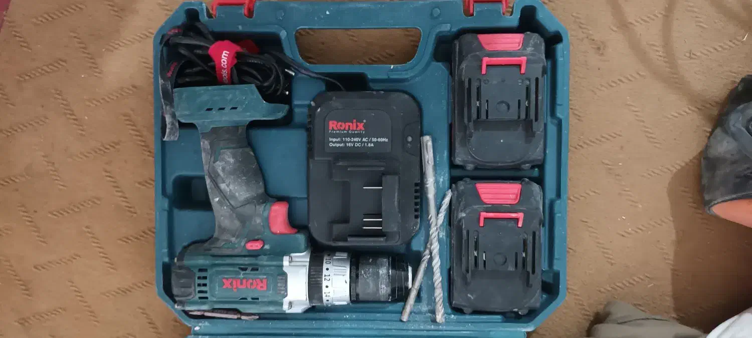 دریل شارژی ۳کاره رونیکس ۱۶ ولت|ابزارآلات|رشت, نظری|دیوار