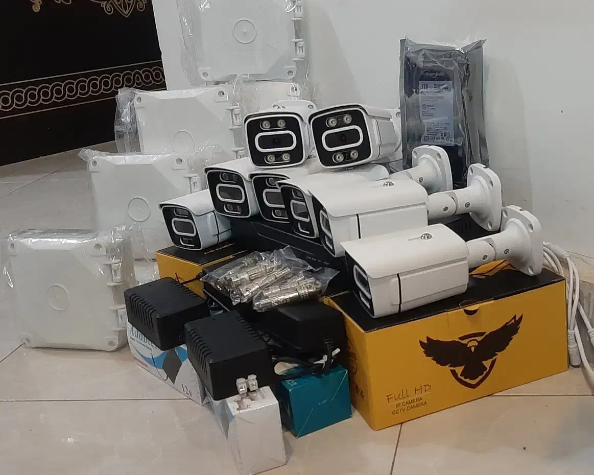 پک های دوربین مداربسته دیددرشب رنگی دزدگیردرب جکی|دوربین مداربسته|اسفراین, |دیوار