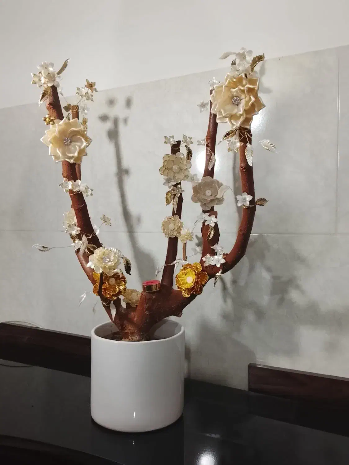 گل کریستالی|گل مصنوعی|مشکیندشت, |دیوار