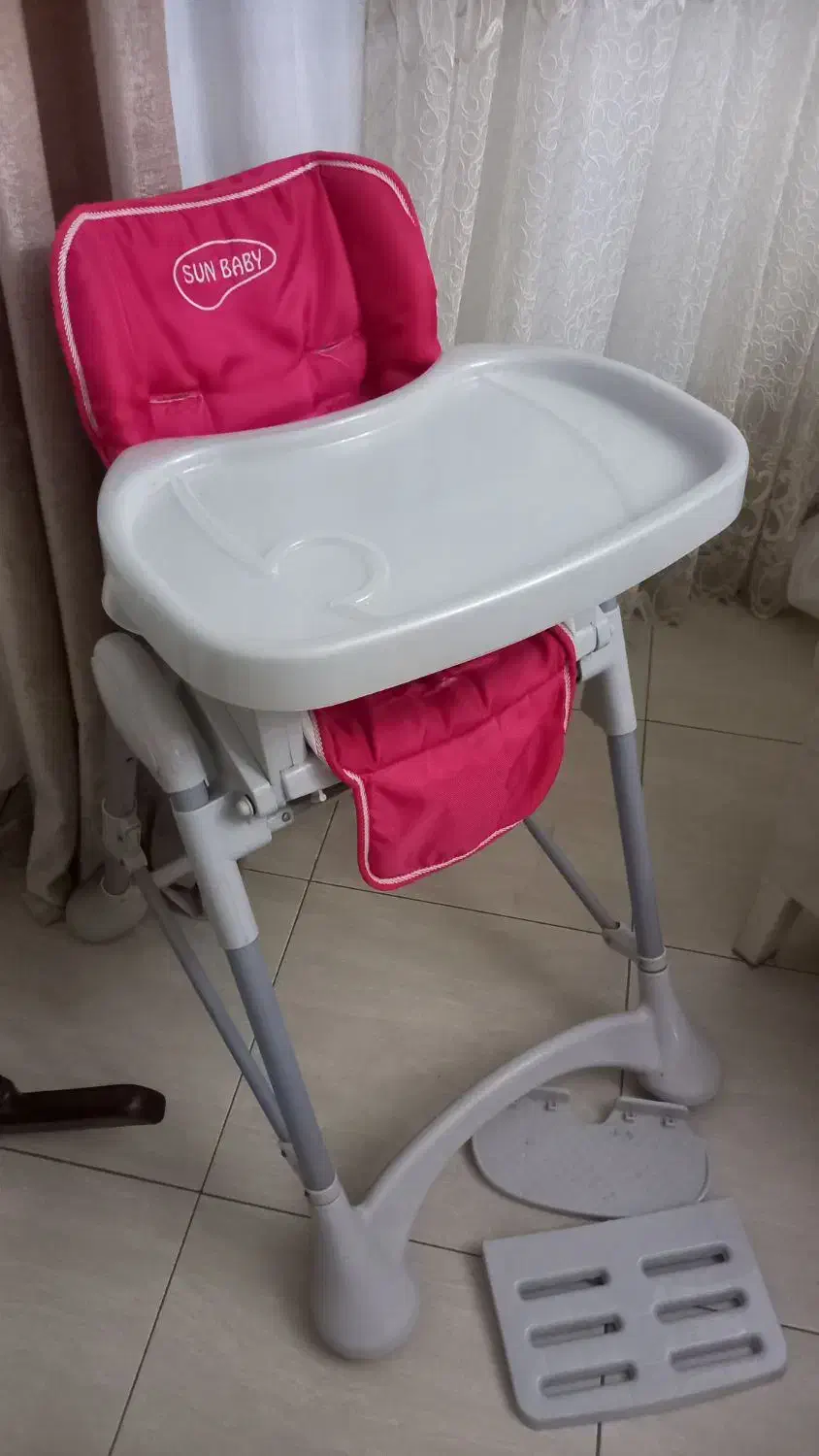 صندلی غذا کودک سان بیبی در حدنو|تخت و صندلی بچه|رشت, منظریه|دیوار