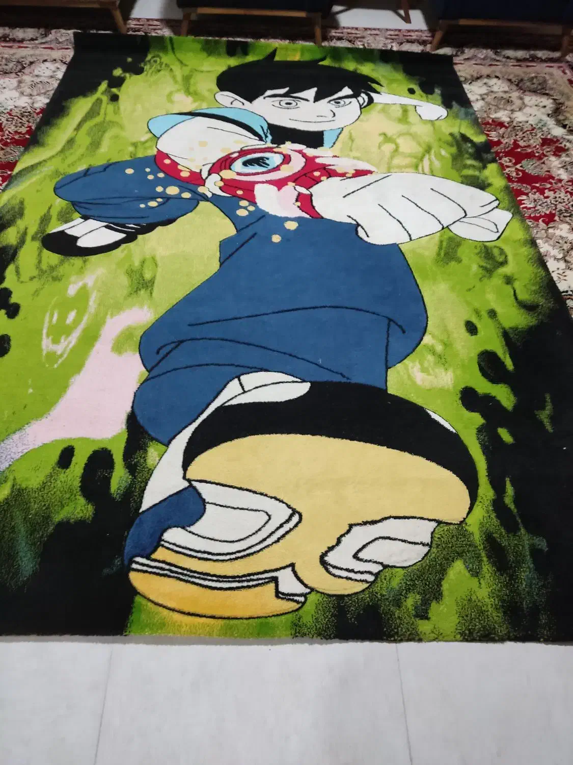 فرش 6 متری|گلیم، جاجیم، گبه|لامرد, |دیوار