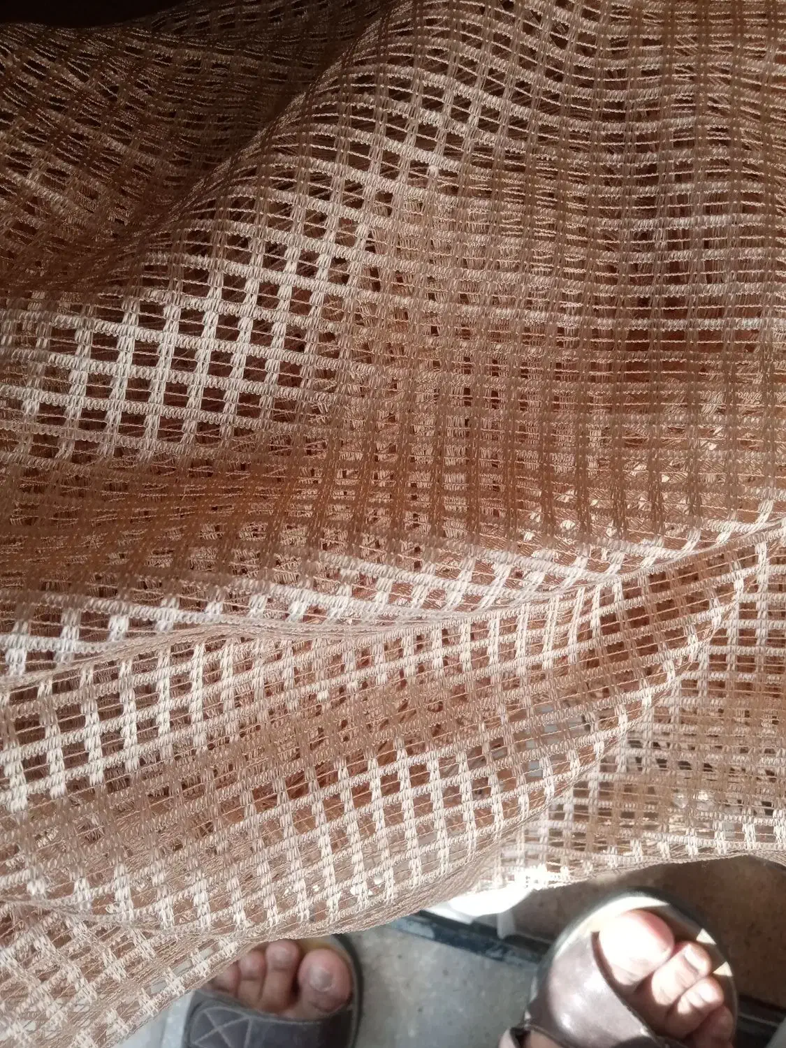 پارچه حصیری نسکافه ای خیلی مناسب|لباس|سبزوار, توحیدشهر|دیوار