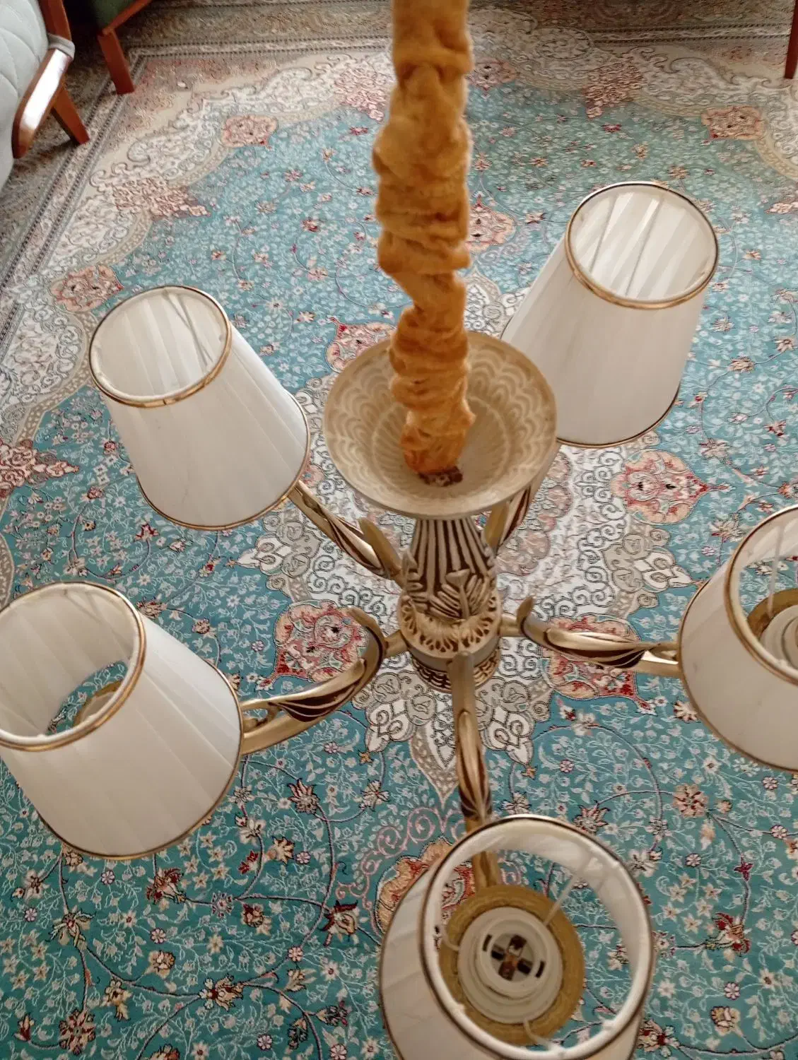 لوسترپنج شاخه دوعدد|لوستر و چراغ آویز|پرند, فاز ۶|دیوار