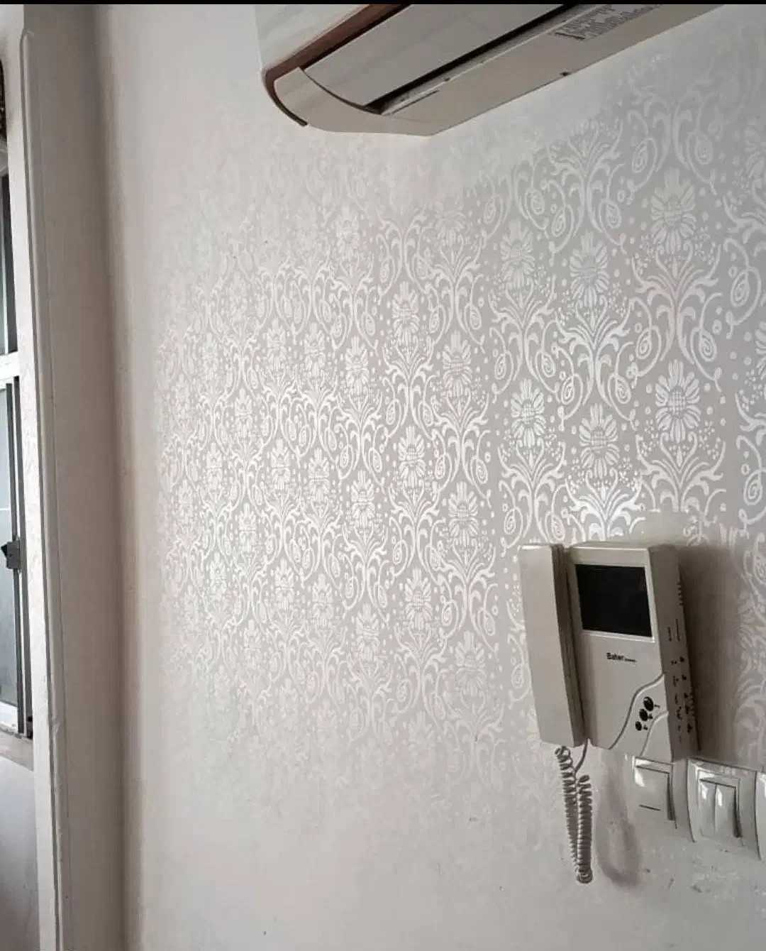 اجرای رنگ و طرح به سبک کاغذ دیواری|خدمات پیشه و مهارت|لاهیجان, آهندان|دیوار