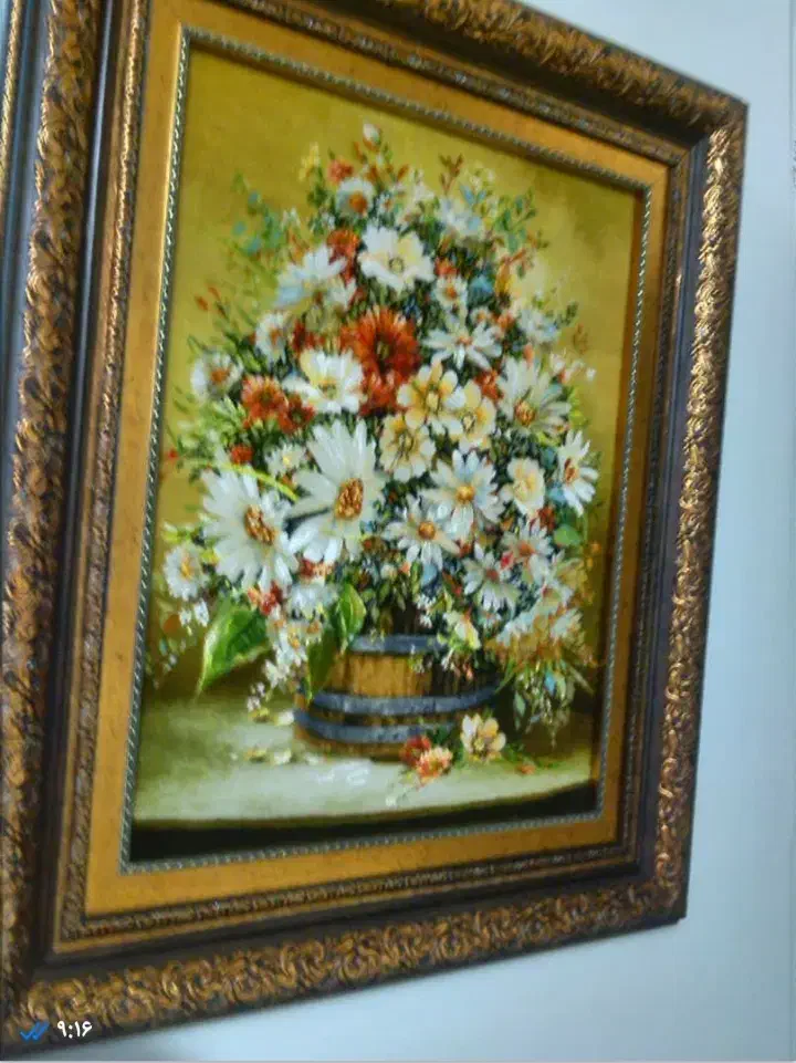 تابلو فرش چله ابربشم|تابلو فرش|تهران, گلستان (شهرک راه آهن)|دیوار