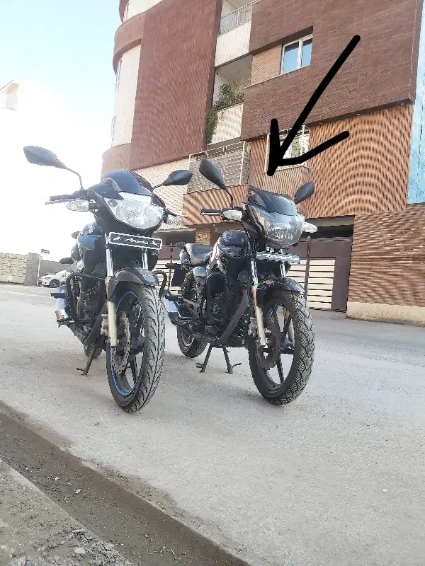 آپاچی نیو فیس مشکی|موتورسیکلت|گرگان, |دیوار