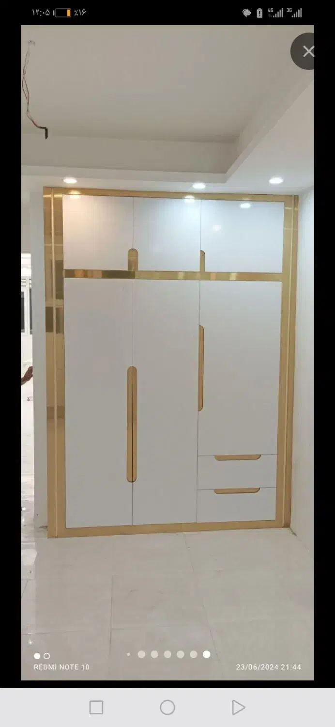 کمد دیواری ام دی اف سفید براق فقط یک هفته|جاکفشی، کمد، دراور|زنجان, |دیوار