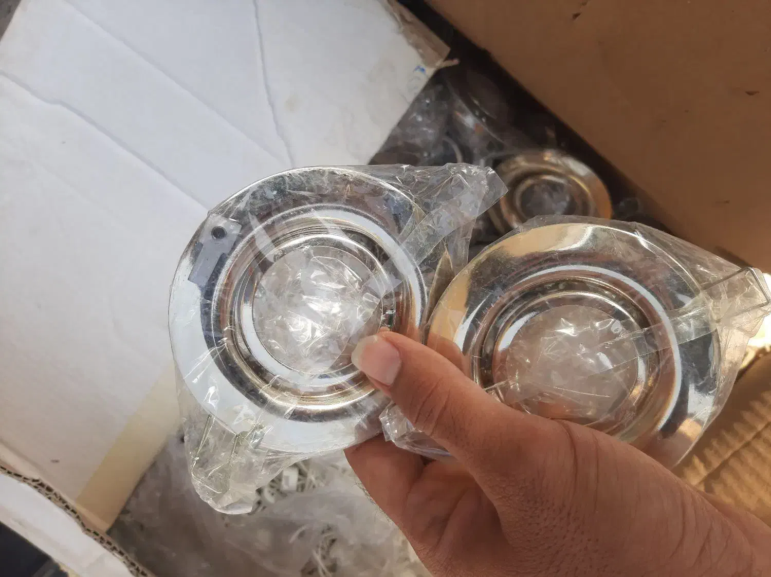 قاب هالوژن استیل ضد زنگ|لامپ و چراغ|کازرون, |دیوار