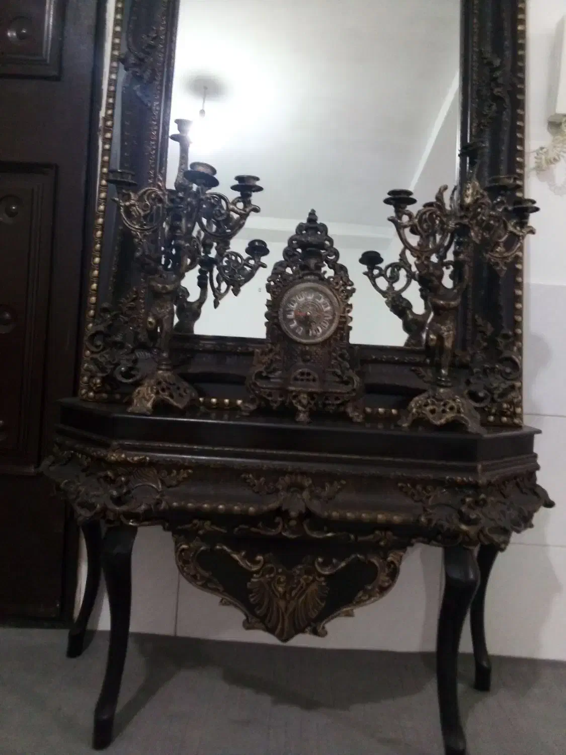 آیینه و شمعدان|بوفه، ویترین، کنسول|الوند, |دیوار