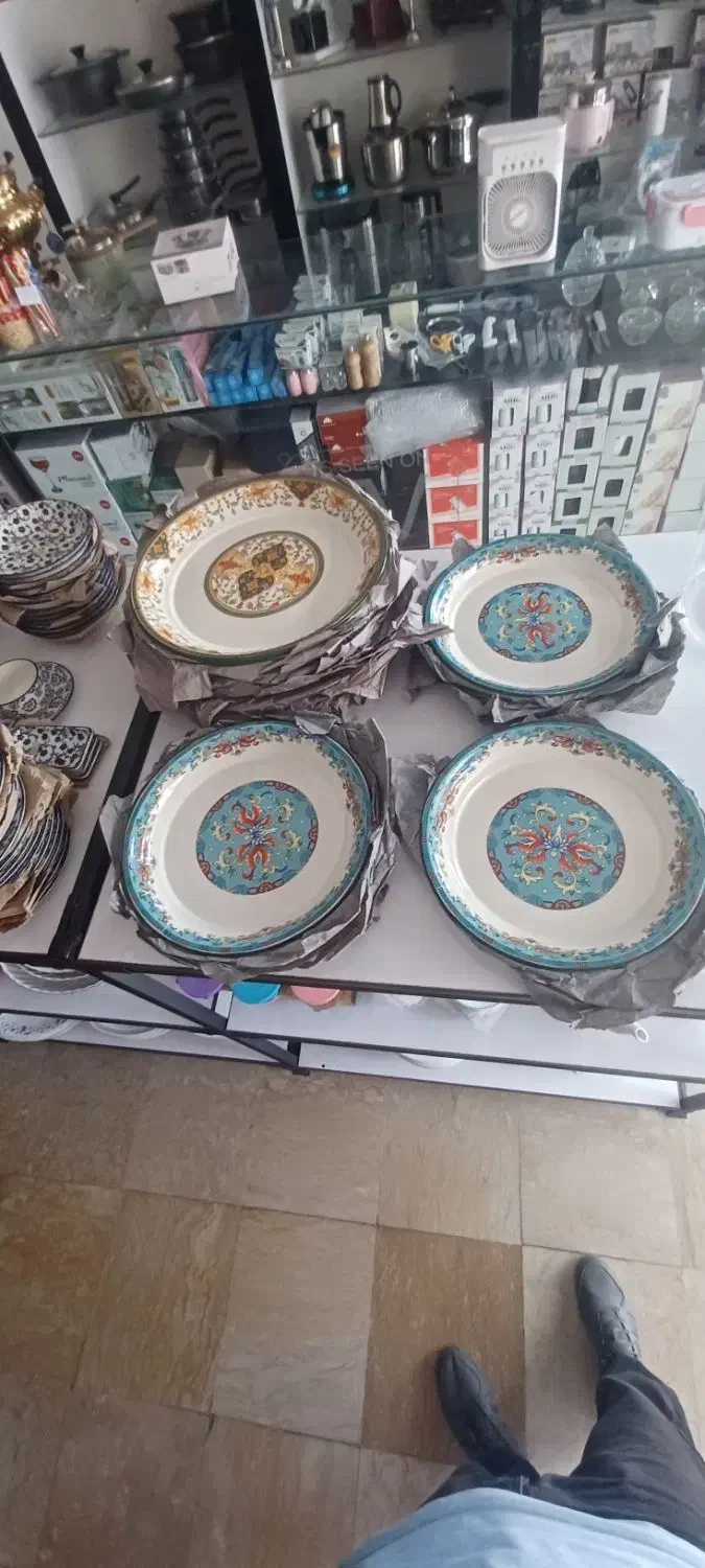 دیس وارداتی لعابی|ظروف سرو و پذیرایی|کرج, مصباح|دیوار