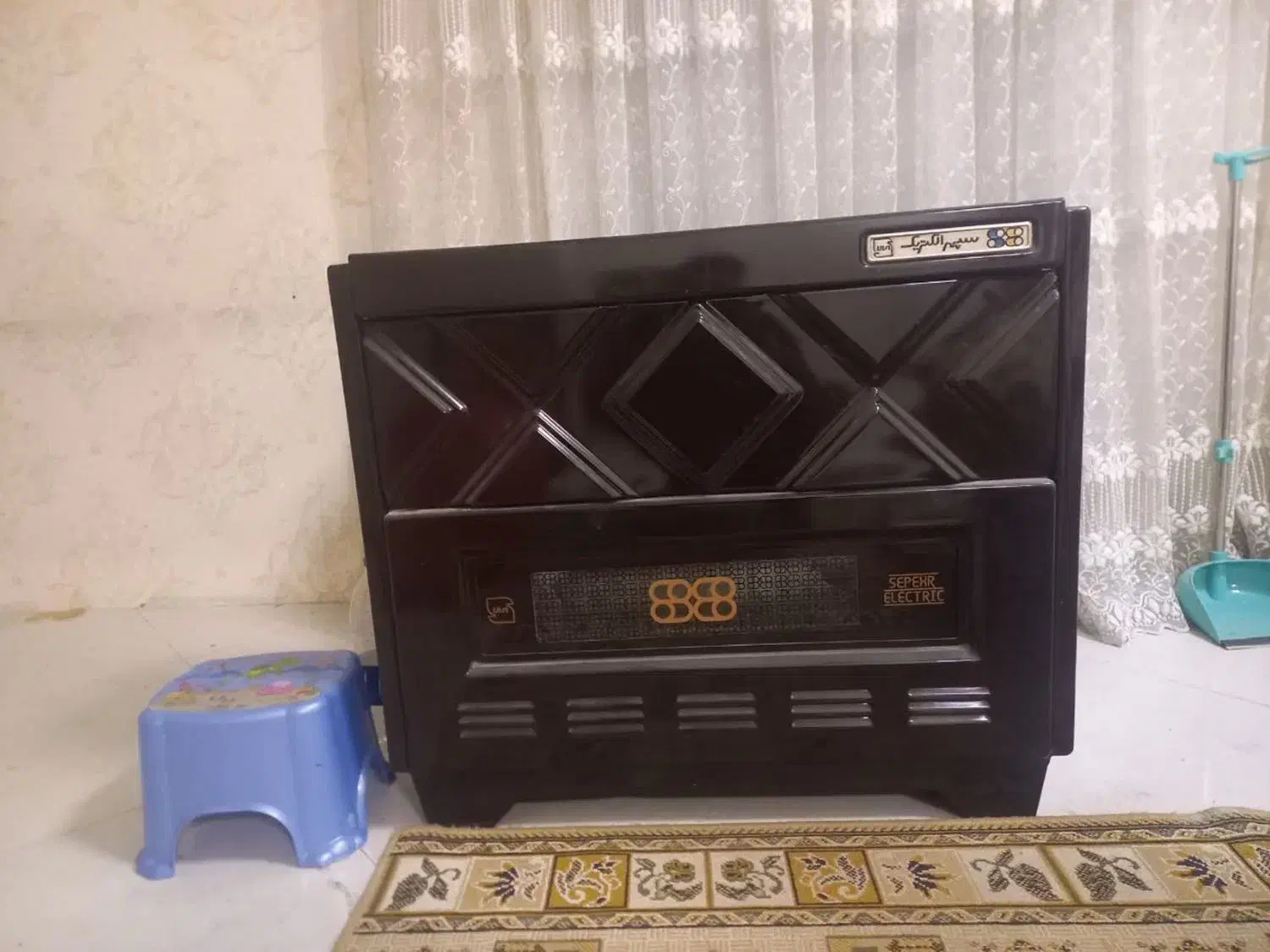 بخاری سپهر الکتریک در حد نو ۱۲۰۰۰ شومینه|بخاری، هیتر، شومینه|اراک, |دیوار