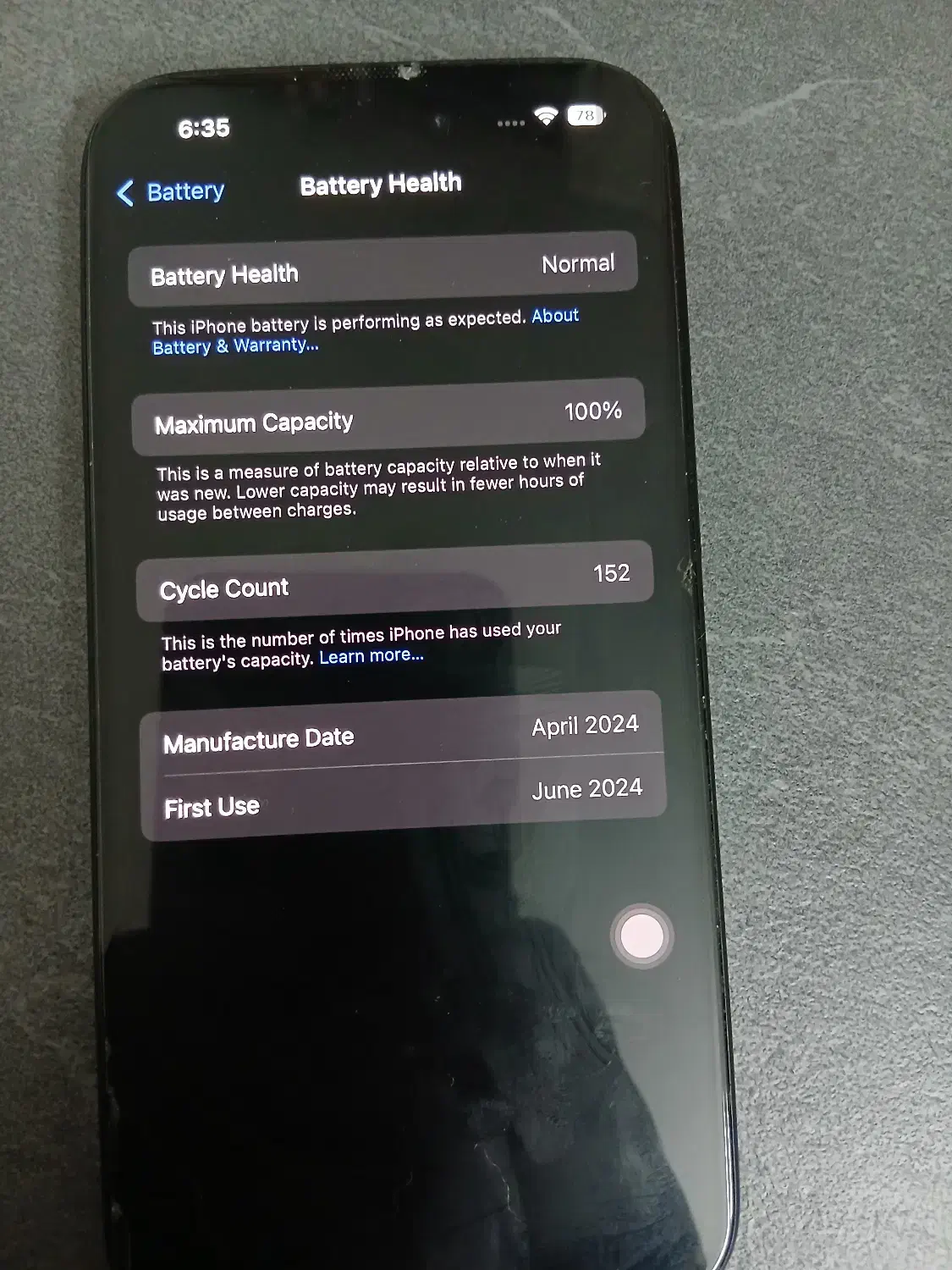 آیفون ۱۵نرمال بدون ریجستر|موبایل|تهران, خاک سفید|دیوار