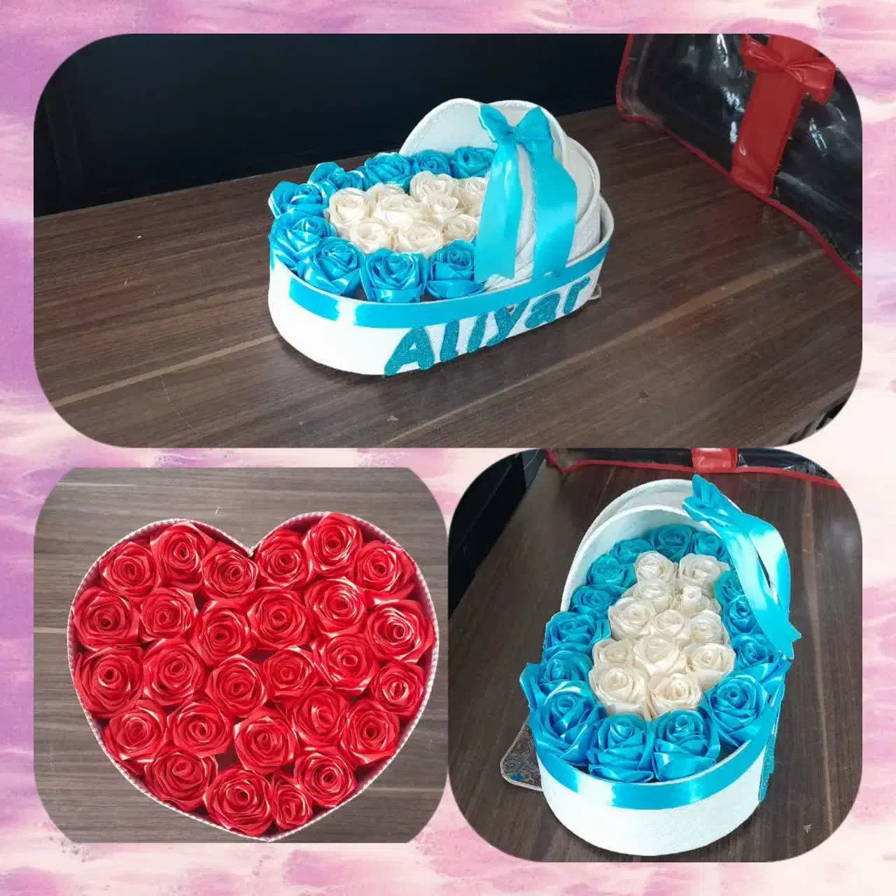 گل رز روبانی|گل مصنوعی|پردیس, فاز ۳|دیوار