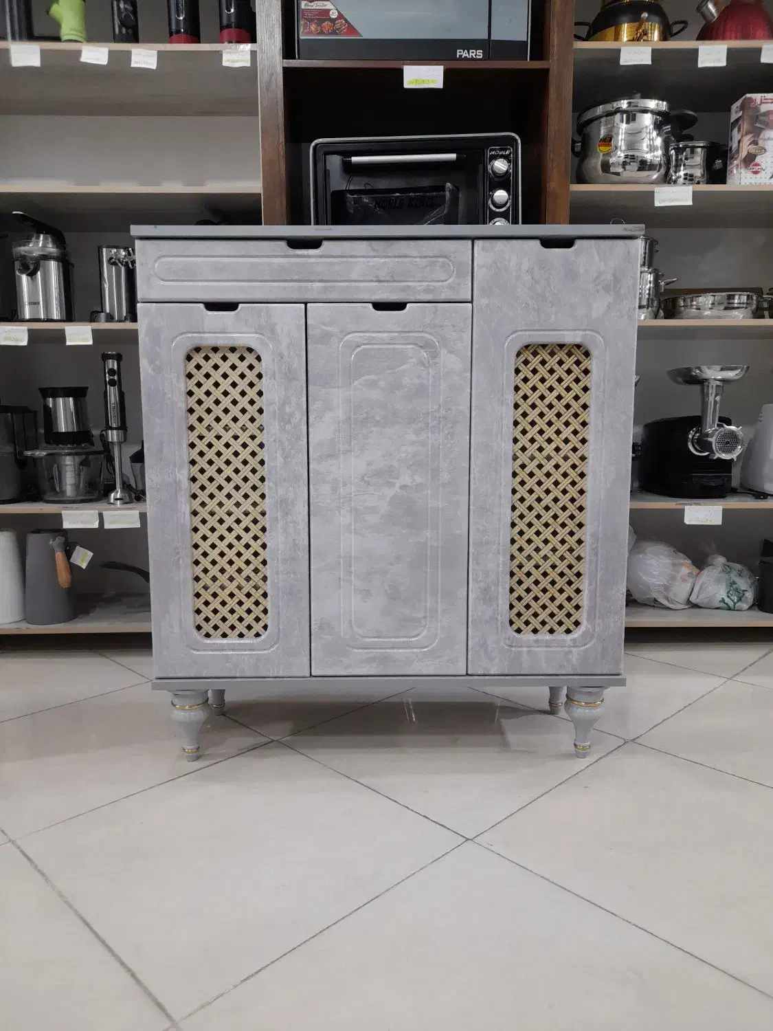 جاکفشی ۳ درب مدل حصیری * اثاث مارکت|جاکفشی، کمد، دراور|سیرجان, |دیوار