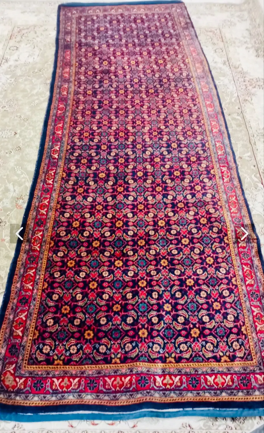 فرش دستبافت کناره ریز ماهی سالم و تمیز قیمت مناسب|فرش|رشت, دیلمان|دیوار